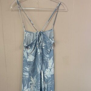 O'Neill Blue and White Floral Maxi Dress